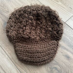 New York & Company - Knitted Black Newsboy Cap